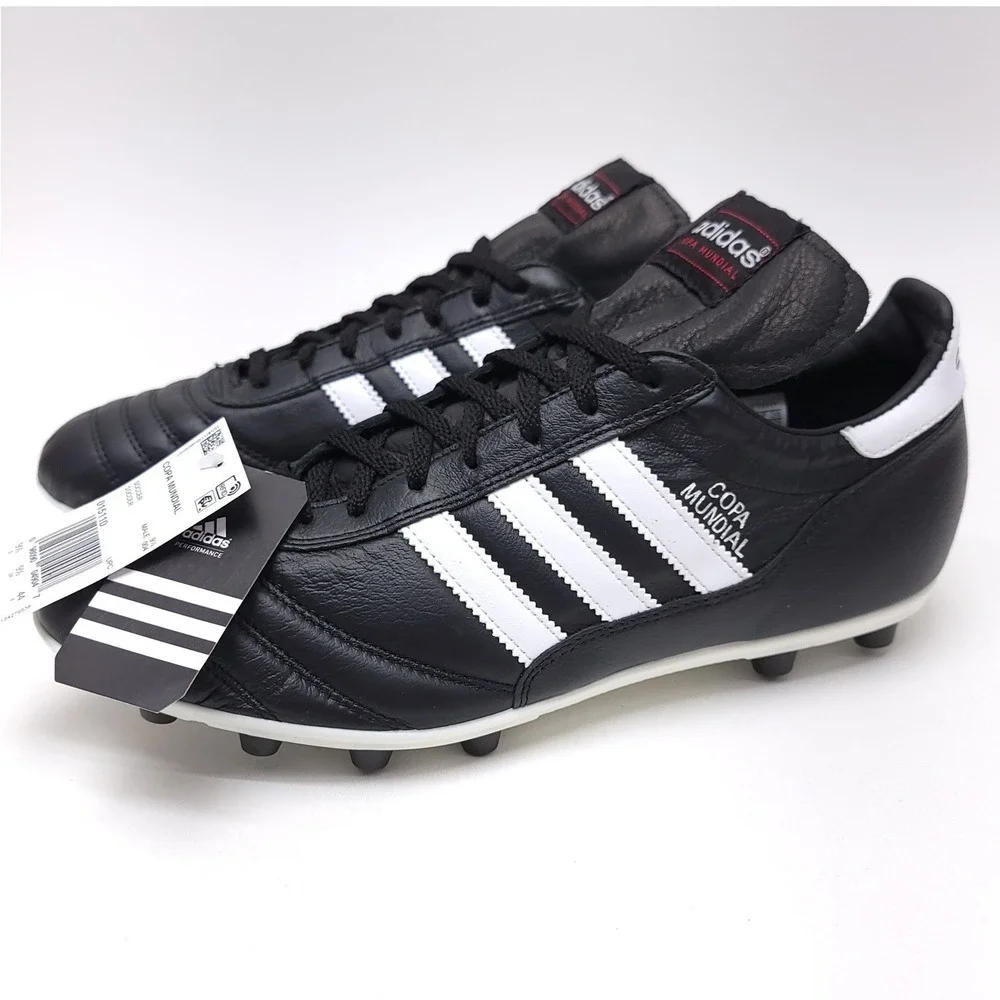 Adidas Copa Mundial Soccer Cleats Mens 10 Black White K-Leather‎ Made in Germany